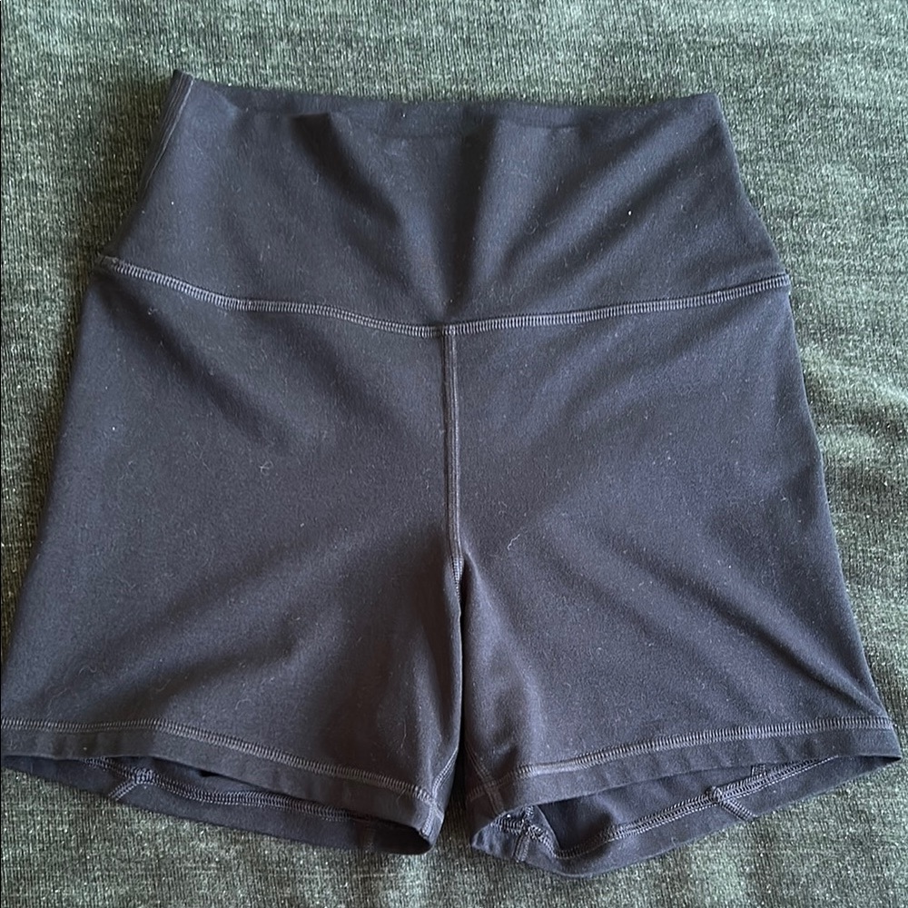 Women's Black High-Waisted Shorts